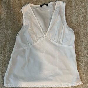 Brandy Melville White Sleeveless Top